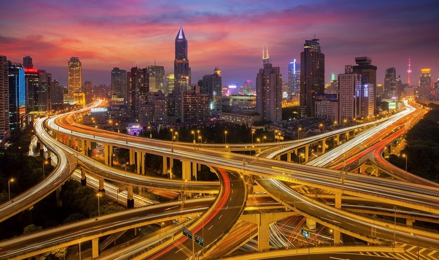 Most spectacular roads in the world Shanghai Road Junction China