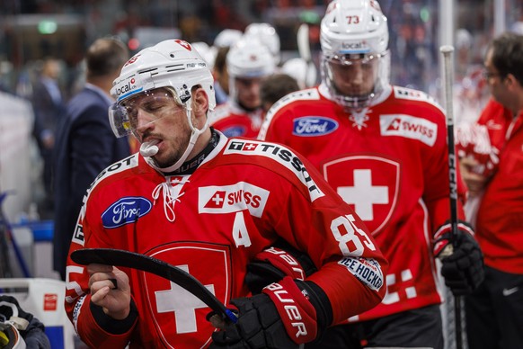 Team Switzerland forward Sven Andrighetto during the ice hockey game during the SWISS Ice Hockey Games between Team Switzerland and Team Czech Republic on Saturday, 16. December 2023, in Zuerich. (KEY ...