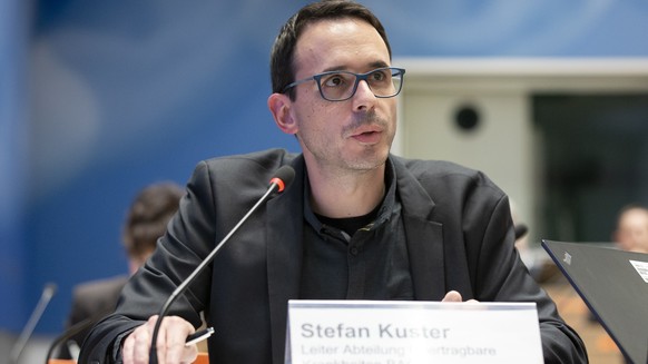 Stefan Kuster, Leiter Abteilung Uebertragbare Krankheiten, BAG, spricht waehrend einer Medienkonferenz des Bundesrates zur aktuellen Lage im Zusammenhang mit dem Coronavirus, am Freitag, 11. September ...