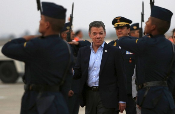 Besuch in Peru abgebrochen: Kolumbiens Staatschef Santos.