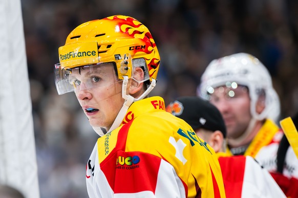 Bienne?s PostFinance TopScorer Alexander Yakovenko (EHCB), during the regular season of National League A (NLA) Swiss Championship 2024/25 between HC Ambri Piotta and EHC Biel Bienne at the ice stadiu ...