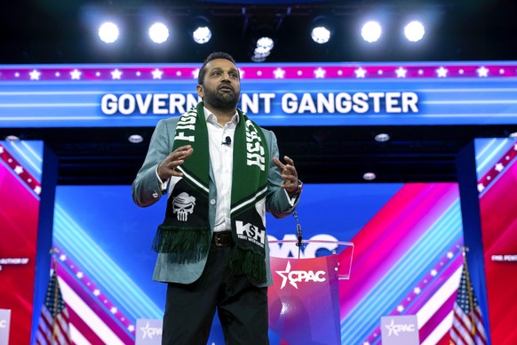 Kash Patel speaks during the Conservative Political Action Conference, CPAC 2024, at the National Harbor in Oxon Hill, Md., Friday, Feb. 23, 2024. (AP Photo/Jose Luis Magana)
Kash Patel