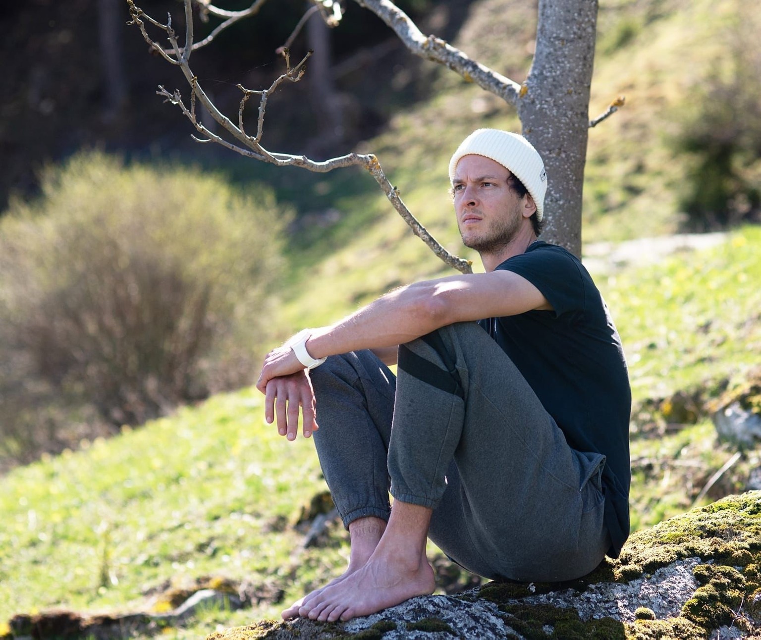 Kevin Lötscher verbringt gerne Zeit in der Natur, um seine Gedanken zu ordnen.