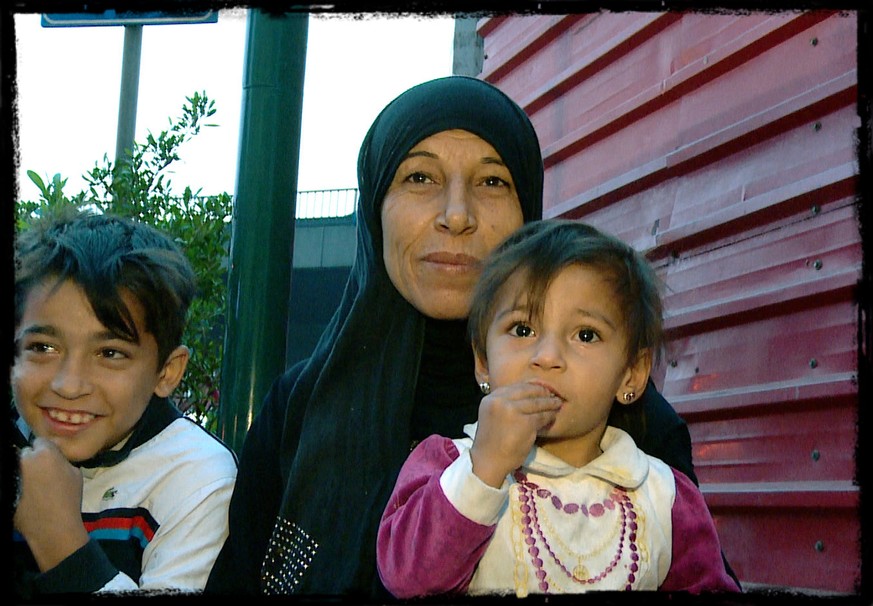 Zeinab auf der Strasse in Beirut.