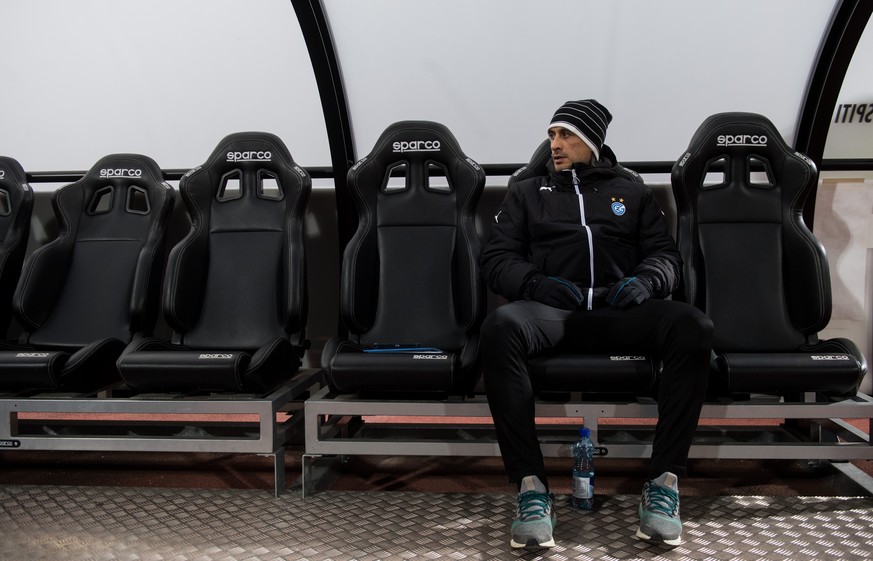 Hakan Yakin, assistant coach of GCZ, during the quarter finals Swiss Cup soccer match between FC Lugano and the Grasshopper Club Zuerich, at the Cornaredo stadium in Lugano, on Thursday, November 30,  ...