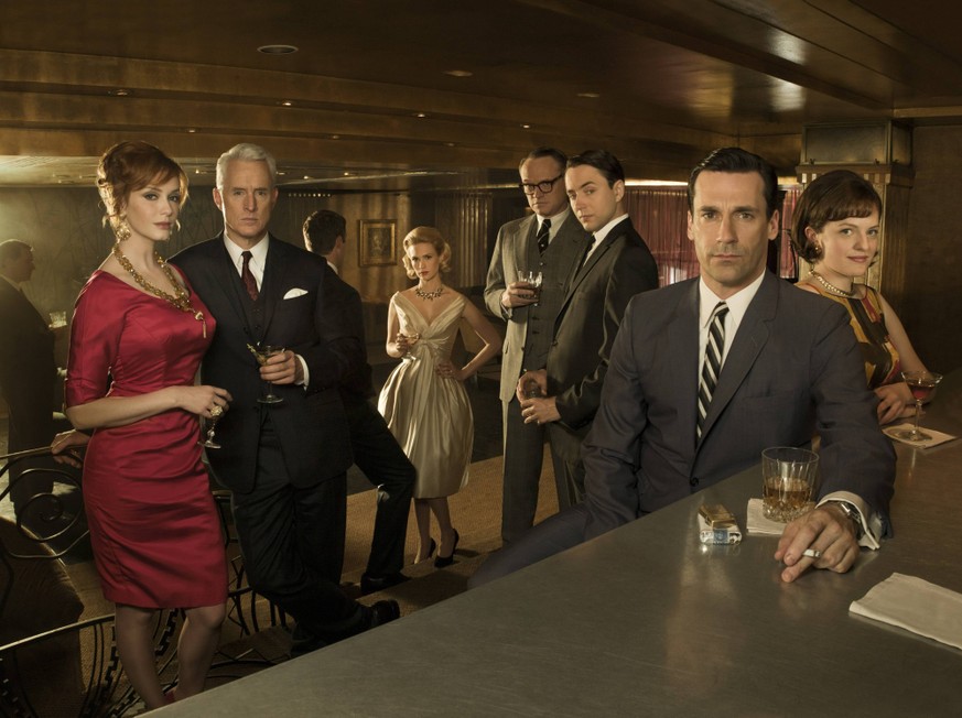 Elisabeth Moss, Jon Hamm, Christina Hendricks, Vincent Kartheiser and John Slattery Mad Men 2010 Season 4 PUBLICATIONxINxGERxSUIxAUTxONLY 30548_040