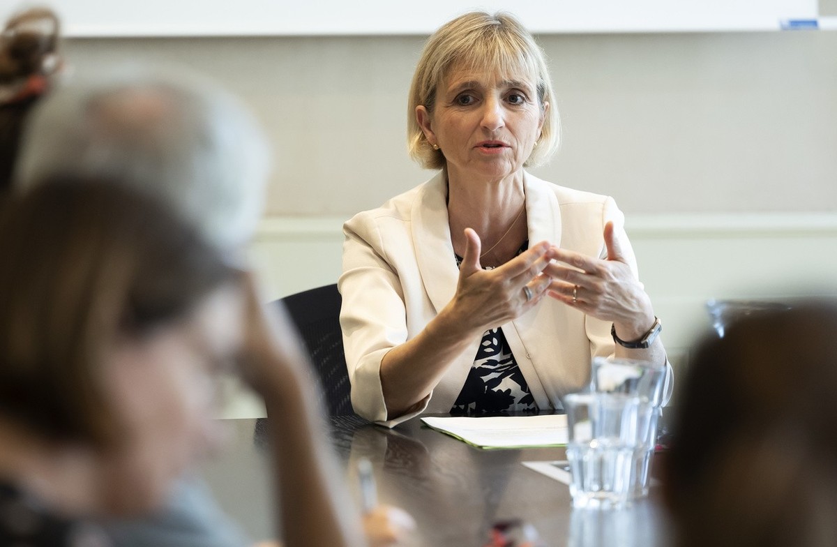Fabienne Fischer, conseillere d'Etat, s'exprime sur les avancees du dossier Uber au sein du departement de l'economie et de l'emploi (DEE) suite a la decision du Tribunal federal c ...
