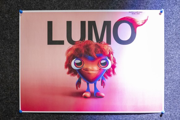 epa11925998 LUMO, a creation by Lynn Brunner, a Visual Communication (Graphic Design) student at the Basel Academy of Art and Design FHNW (HGK FHNW), is presented as the winner of the competition for  ...