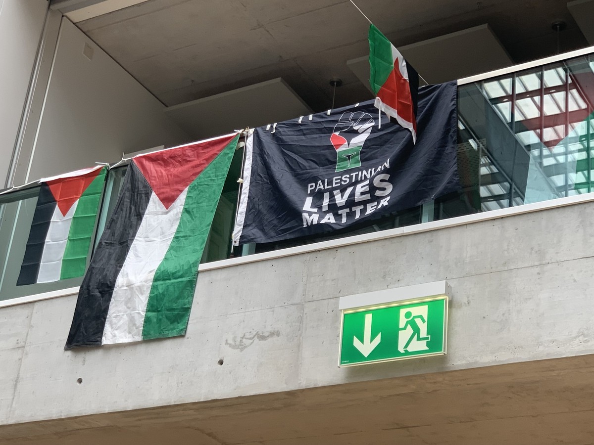 Occupation de l'Université de Lausanne, le 3 mai 2024.
