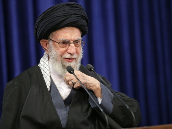 ARCHIV - Ali Chamenei, Oberster Führer des Iran, bei einer Fernsehansprache. Foto: -/Iranian Supreme Leader/dpa - ACHTUNG: Nur zur redaktionellen Verwendung und nur mit vollständiger Nennung des vorst ...