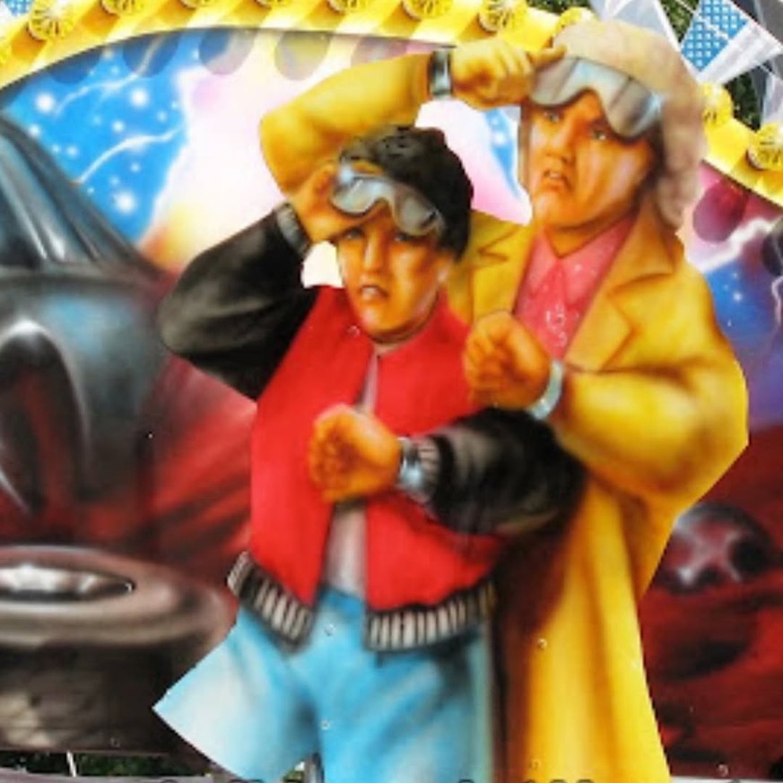 Lustige Airbrush Promis