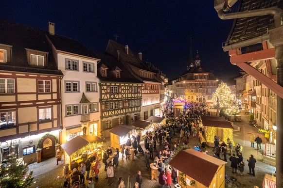 Stein am Rhein Märlistadt Weihnachtsmarkt Rauszeit