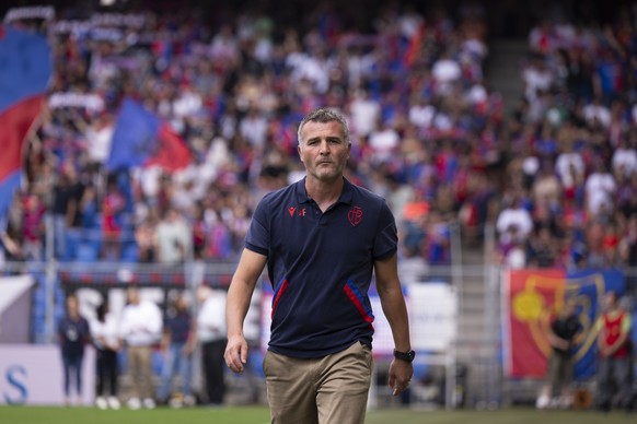 Basels Trainer Alex Frei, im Fussball Meisterschaftsspiel der Super League zwischen dem FC Basel 1893 und dem BSC Young Boys, im Stadion St. Jakob-Park in Basel, am Sonntag, 7. August 2022. (KEYSTONE/ ...