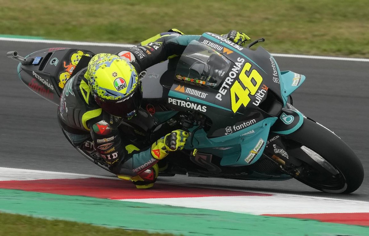 Valentino Rossi au Grand Prix d'Emilie-Romagne, dimanche dernier.