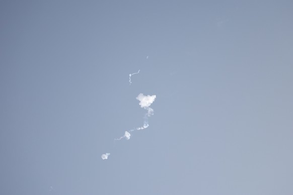 epa12783620 Smoke from an apparent missile interception hangs in the air following an Iranian missile attack near Yas Island, Abu Dhabi, United Arab Emirates, 28 February 2026. Iran reportedly launche ...
