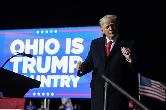Trump Monday night in Dayton: He didn't hint at his re-candidacy until 2024.