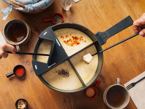 In diesem Caquelon geniesst jede und jeder sein ganz persönliches Fondue.