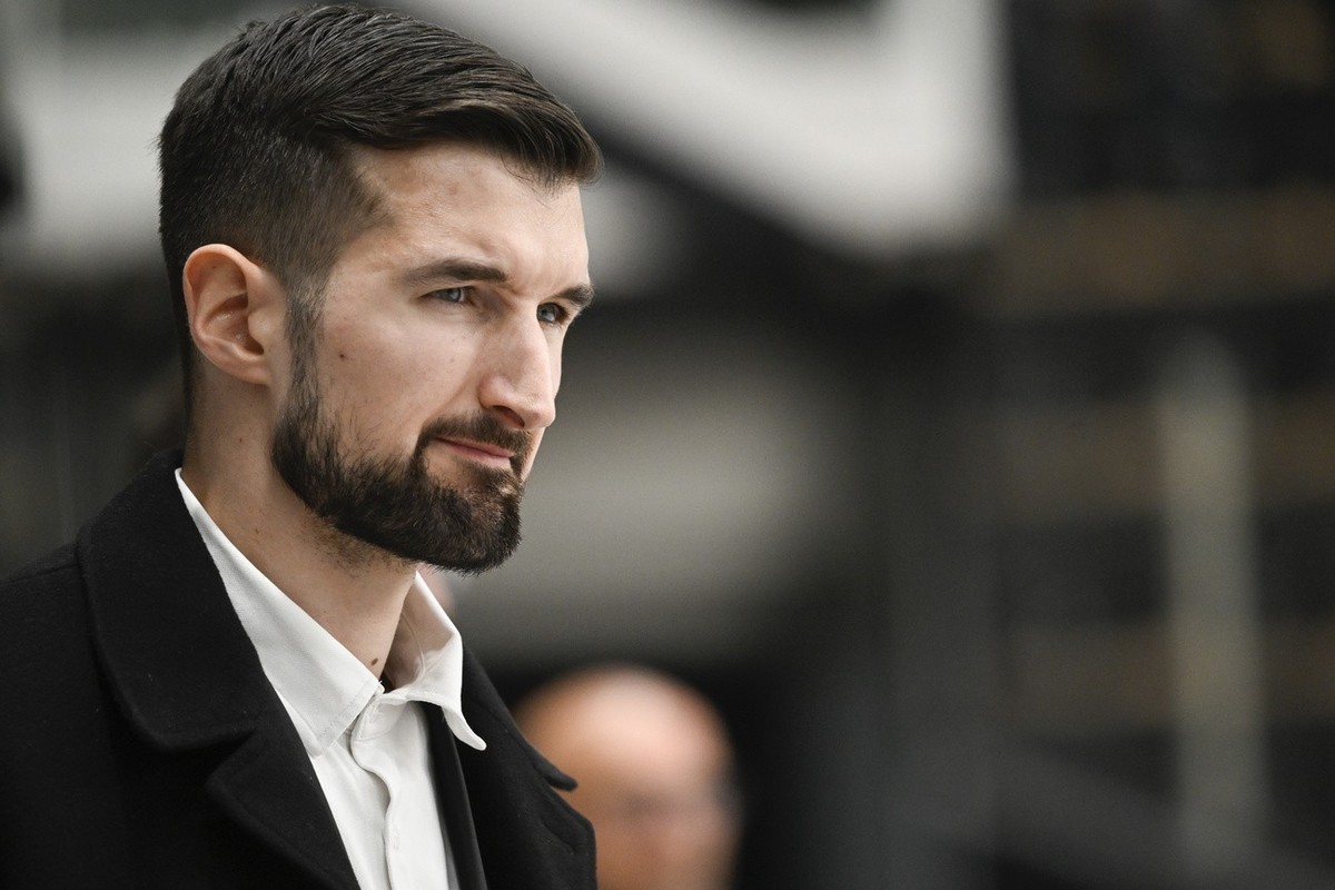Lugano?'s Head Luca Gianinazzi during the preliminary round game of National League Swiss Championship 2022/23 between HC Lugano and HC Geneve-Servette at the ice stadium Corner Arena in Lugano,  ...