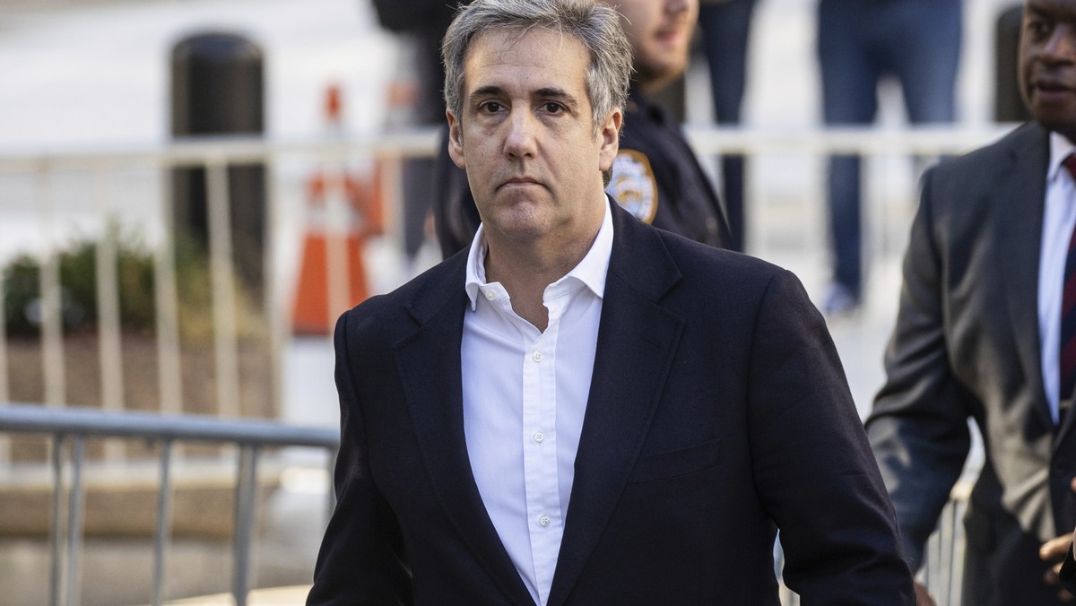 FILE - Michael Cohen arrives at New York Supreme Court Oct. 25, 2023, in New York. Donald Trump's former lawyer and fixer, Cohen was once a fierce Trump ally, but now he's a key prosecution  ...
