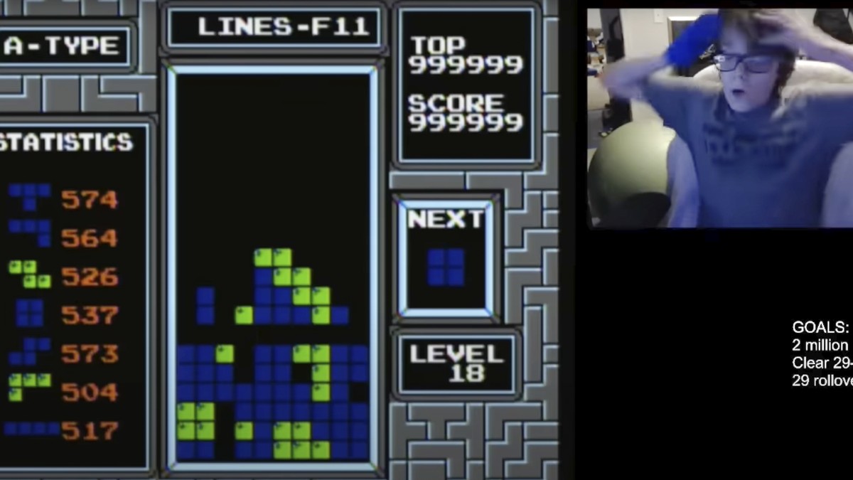 13-year-old is the first to play “Tetris” all the way through.  This way you can continue to use your Christmas tree instead of throwing it away