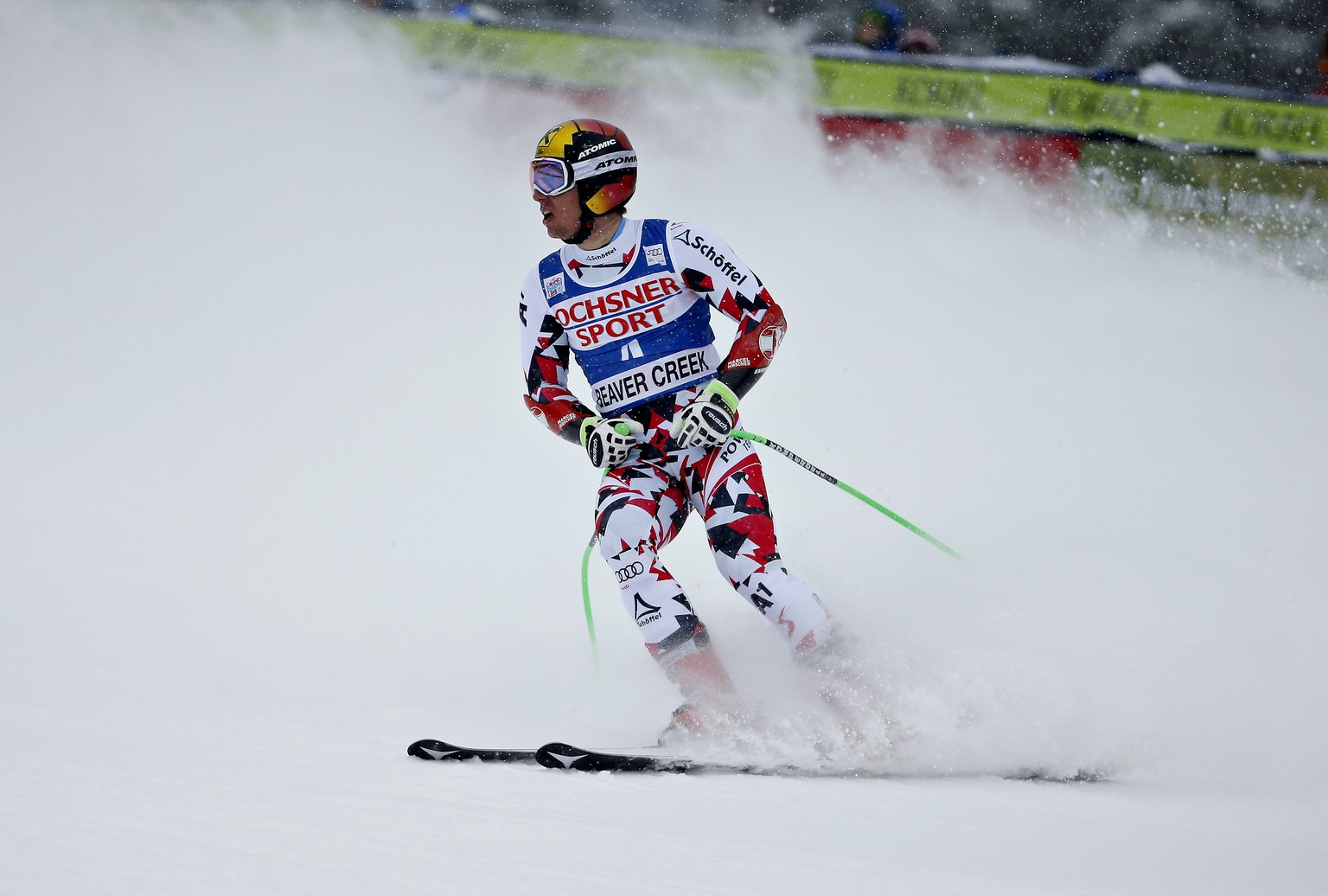 Hirscher holt sich den Sieg im Super-G.