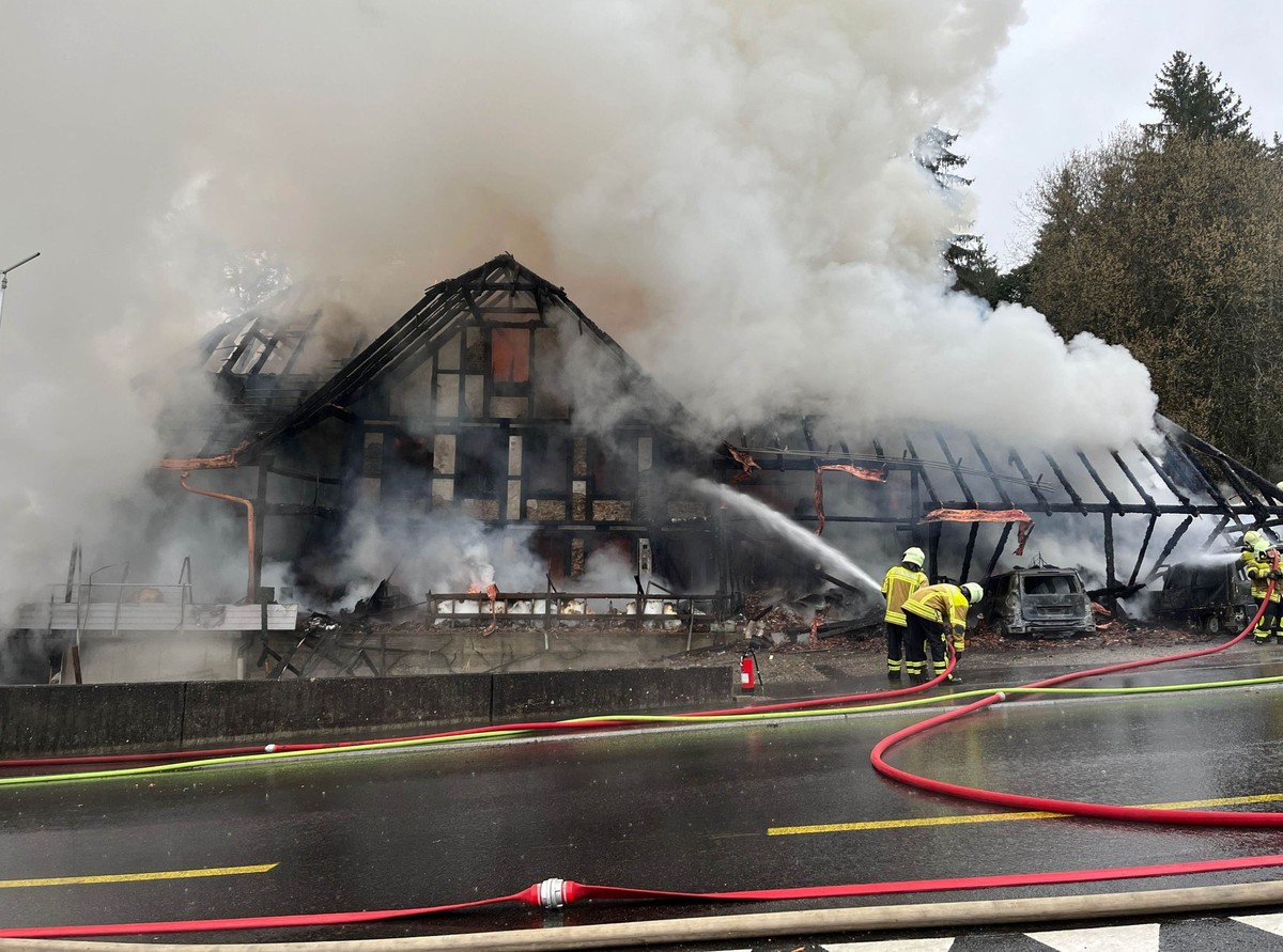Das Haus in Lüterswil wurde komplett zerstört