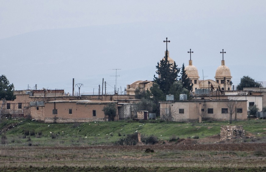 Ein verlassenes assyrische Dorf im Norden Syriens