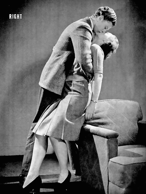 how to kiss kuss anleitung life magazine 1942 retro http://www.vintag.es/2012/06/kissing-how-to-1942.html