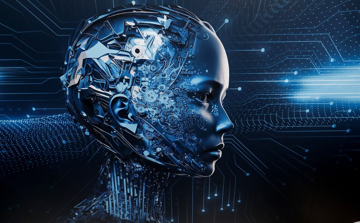 epa11198747 Poster of the future exhibition 'AI (Artificial Intelligence), Cloud and Big Data Conference Europe 2024' is displayed at the Crypto Expo Europe 2024 conference in Bucharest, Rom ...