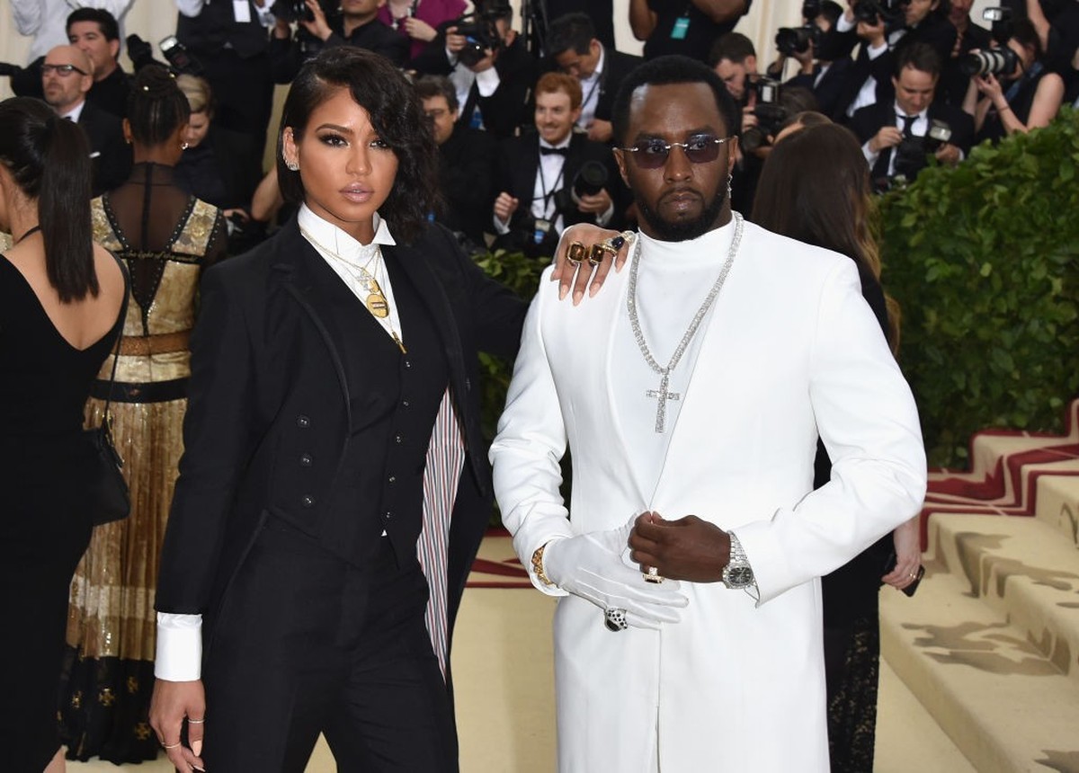 NEW YORK, NY - MAY 07: Cassie Ventura and Sean "Diddy" Combs attend the Heavenly Bodies: Fashion &amp; The Catholic Imagination Costume Institute Gala at The Metropolitan Museum of Art on Ma ...