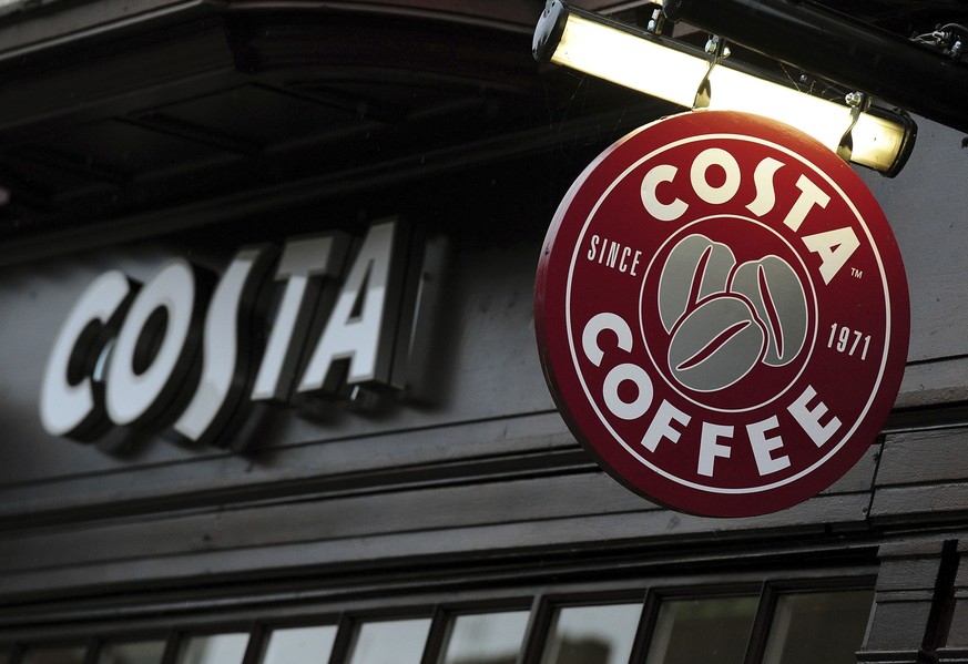 FILE - In this Nov. 9, 2012 file photo a view of a Costa Coffee shop. Coca-Cola is buying the Costa coffee brand from British firm Whitbread for 3.9 billion pounds ($5.1 billion) in cash, a deal that ...