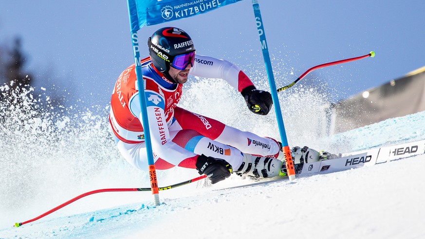 ABD0130_20200124 - KITZBÜHEL - ÖSTERREICH: Beat Feuz (SUI) während dem Super-G der Herren am Freitag, 24. Jänner 2020, auf der Streif in Kitzbühel. - FOTO: APA/EXPA/JOHANN GRODER