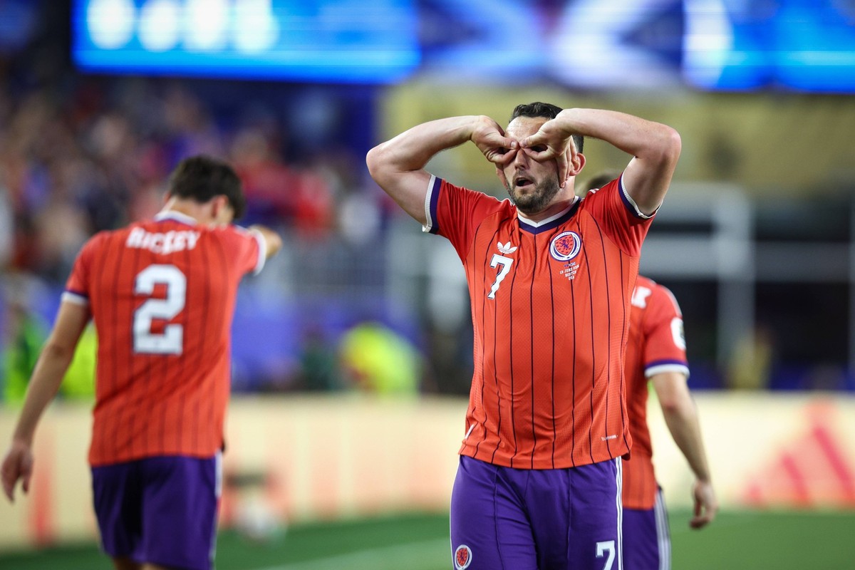 FIFA World Cup, WM, Weltmeisterschaft, Fussball 2026: Haiti v Scotland BOSTON, USA - 13th June 2026: John McGinn of Scotland celebrates scoring his side s first goal during the FIFA World Cup 2026 Gro ...