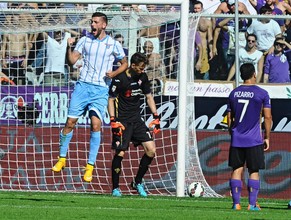 Lazios Filip Djordjevic jubelt über den Treffer zum 1:0.