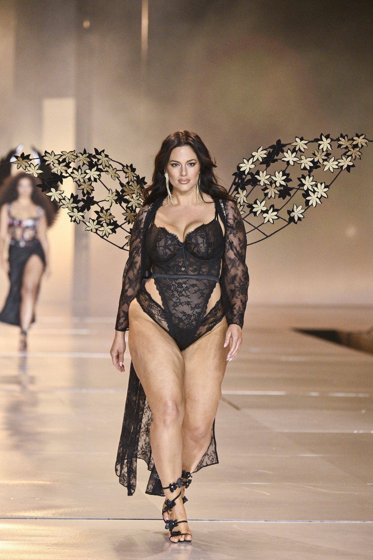 Ashley Graham walks the runway during the Victoria's Secret Fashion Show on Tuesday, Oct. 15, 2024, in the Brooklyn borough of New York. (Photo by Evan Agostini/Invision/AP)
Ashley Graham