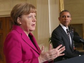 Obama und Merkel unterhielten sich heute im Weissen Haus