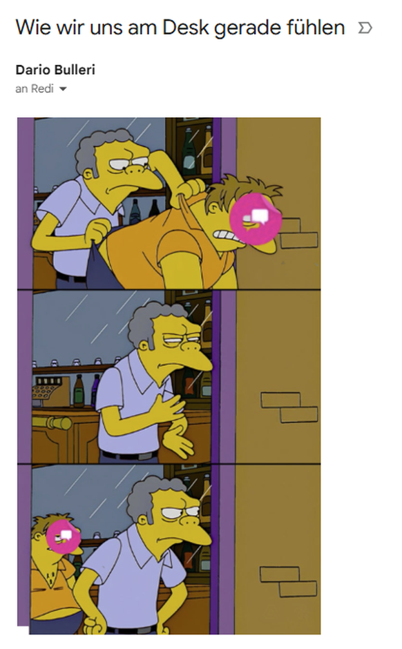 Darios Kommentar Mails zur fröhlichen Freischaltung