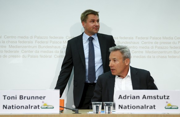 Toni Brunner lanciert Adrian Amstutz als Bundesratskandidat.