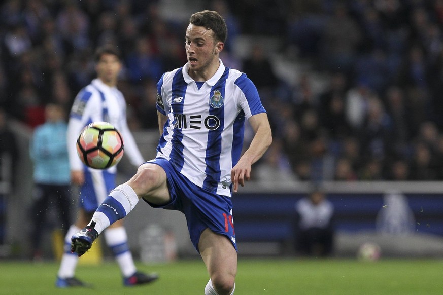 March 4, 2017 - Porto, Porto, Portugal - Porto s Portuguese midfielder Diogo Jota during the Premier League 2016/17 match between FC Porto and CD Nacional, at Dragao Stadium in Porto on March 4, 2017. ...