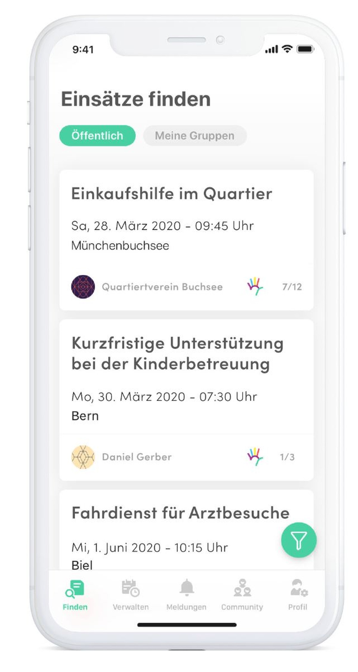 Unterstützung organisieren in der Corona-Krise mit der App Five up.