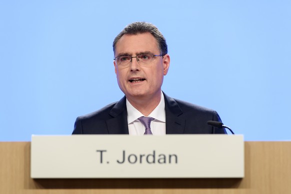 Swiss National Bank&#039;s (SNB) Chairman of the Governing Board Thomas Jordan, speaks during a semi-annual conference of Swiss National Bank (SNB BNS), in Bern, Switzerland, Thursday, June 18, 2020.  ...