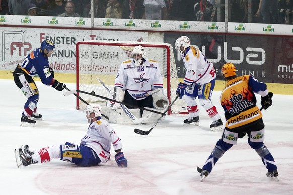 Biels Topskorer Ahren Spylo erzielt mit dem 2:1 den Game Winner.&nbsp;