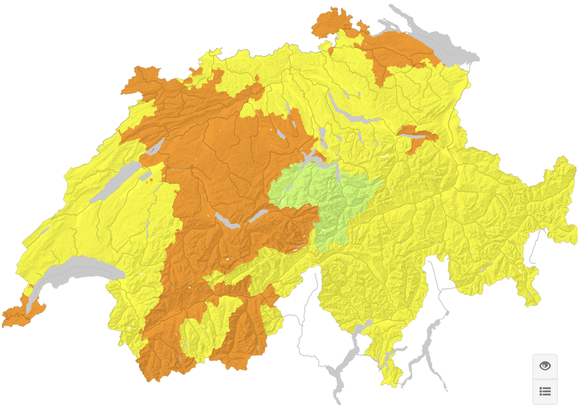 Waldbrandgefahr Schweiz 26.6.25