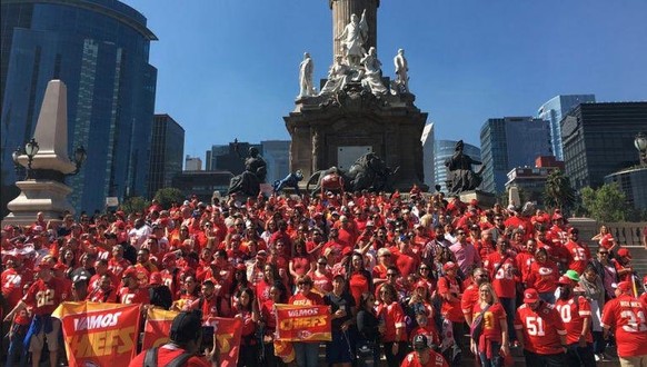 Fans der Kansas City Chiefs in Mexico City.