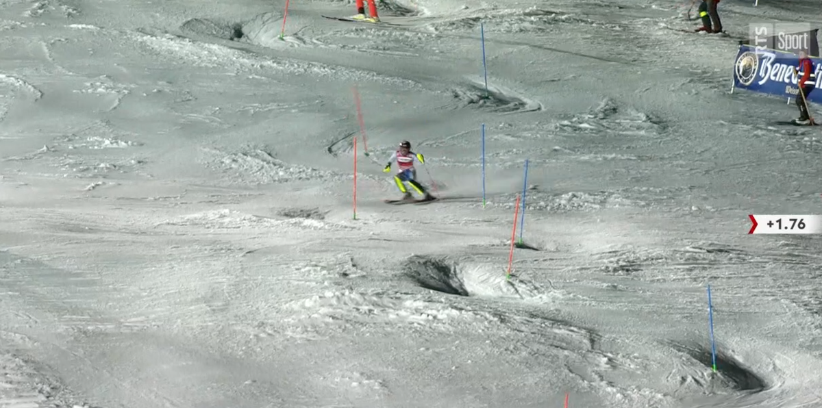 Le slalom de Garmisch-Partenkirchen s'est déroulé dans de mauvaises conditions.