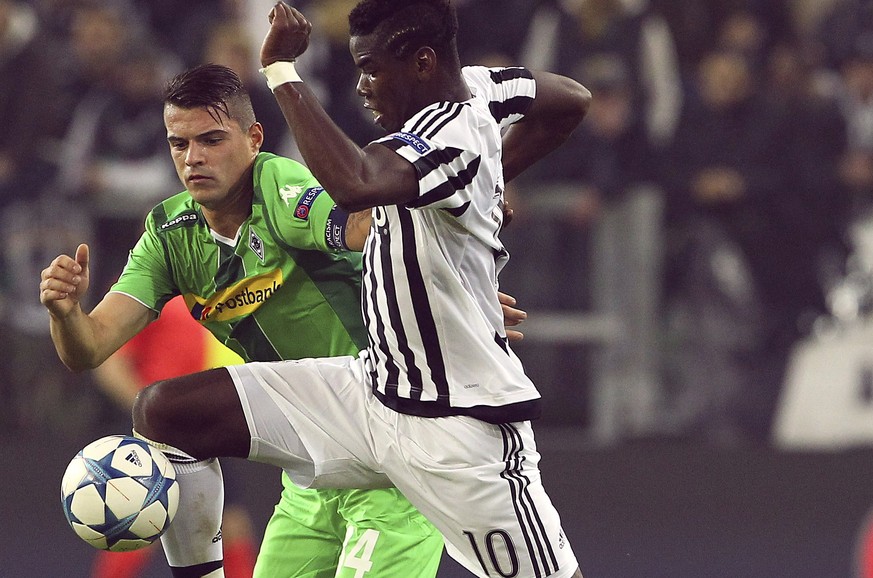 Treffen heute in Mönchengladbach erneut aufeinander: Granit Xhaka und Paul Pogba.