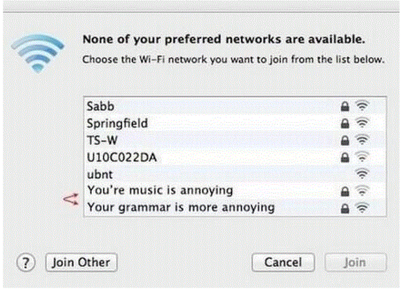 Passive-aggressive message over Wifi