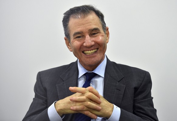 Ivan Glasenberg, CEO of Glencore, reacts during an interview with Thomson Reuters in London, Britain, October 15, 2015. REUTERS/Toby Melville