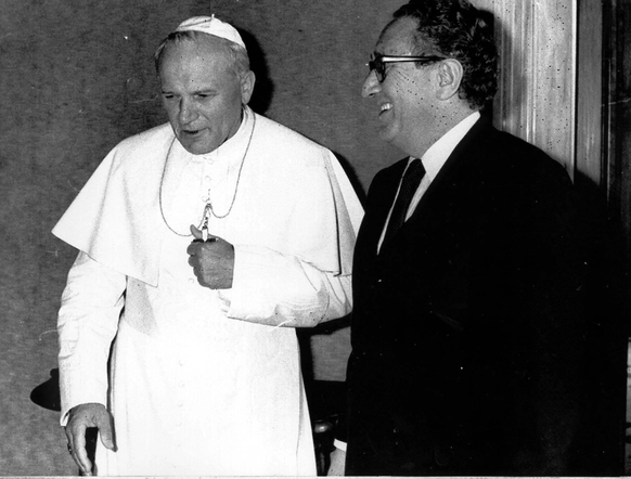 Papst Pope John Paul Johannes Paul II. Henry Kissinger 1979