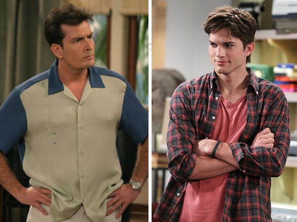 two and a half men charlie sheen und ashton kutcher